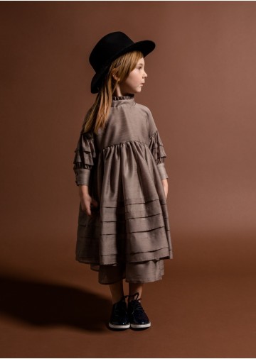 Black Label Layered Voile Dress