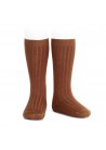 Ribbed Knee High Socks