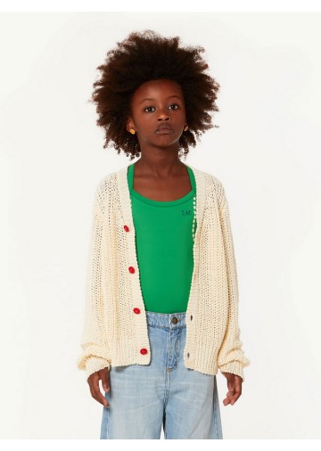 Plain Raccoon Cotton Linen Cardigan