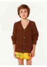 Plain Raccoon Cotton Linen Cardigan