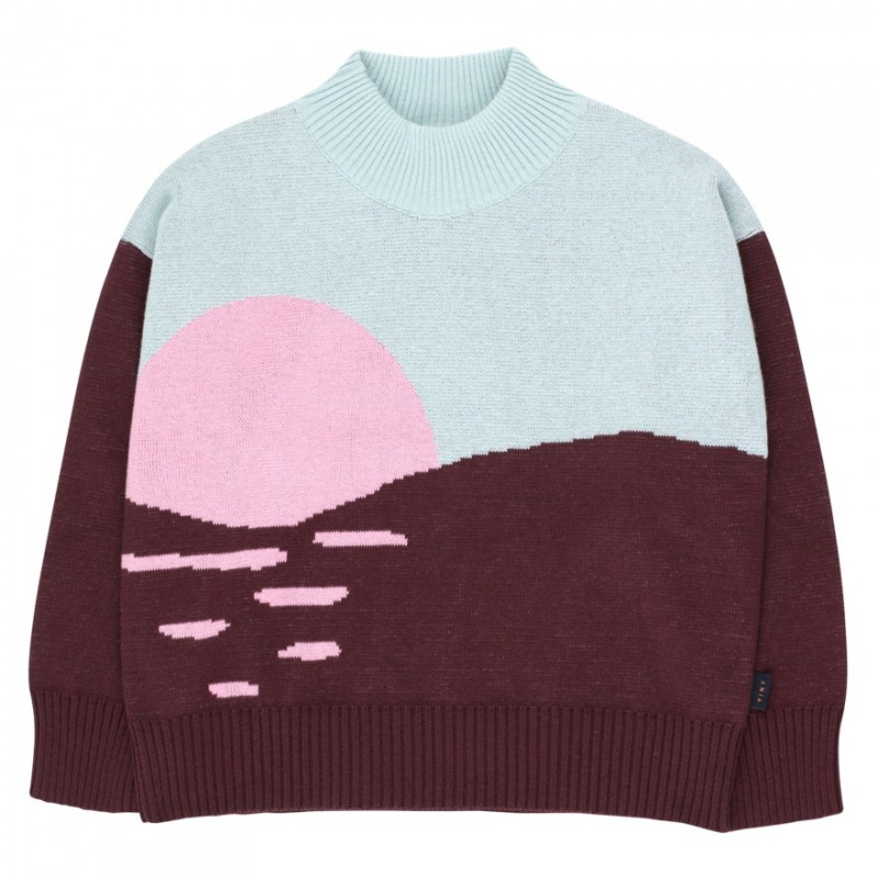 sunset curve sweater