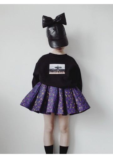 Printed Mini Skirt