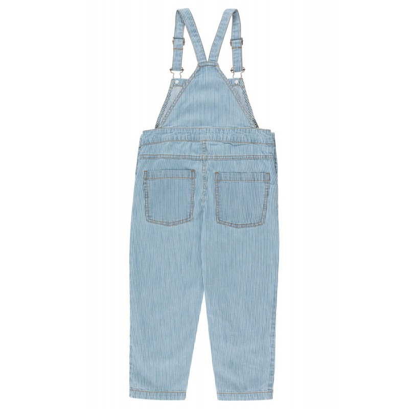 tiny cottons Striped Denim Dungaree