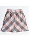 A-Line Plaid Long Skirt