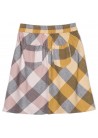 A-Line Plaid Long Skirt