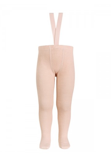 Merino Wool-Blend Tights With Suspenders