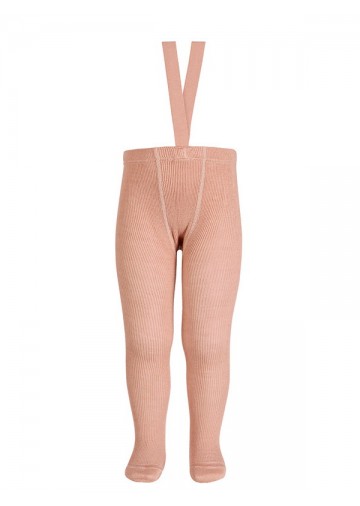 Merino Wool-Blend Tights With Suspenders