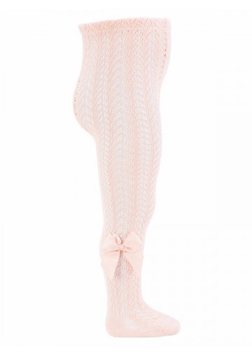 Perle Openwork Tights with Bow