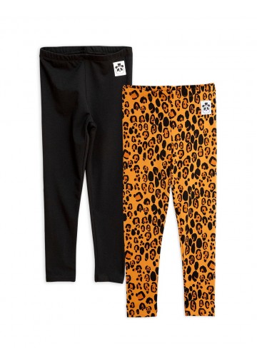 Basic Leopard Leggings 2-Pack