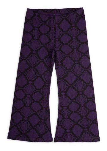 Snakeskin Flared Trousers