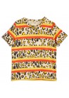 Leopard Stripe AOP SS Tee