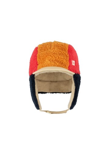 Color Block Polar Sherpa Chapka