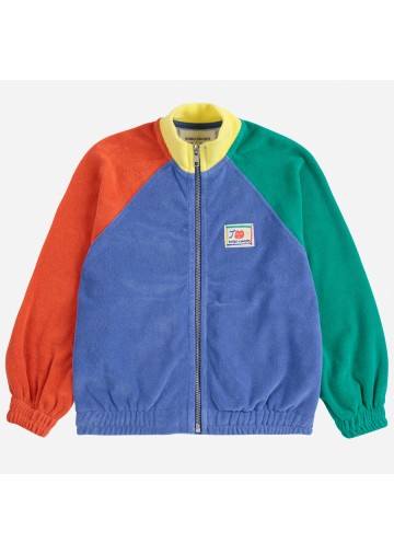 Terry Cloth Zipped Sweatshirt