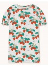 Strawberries Puff Sleeve Dress