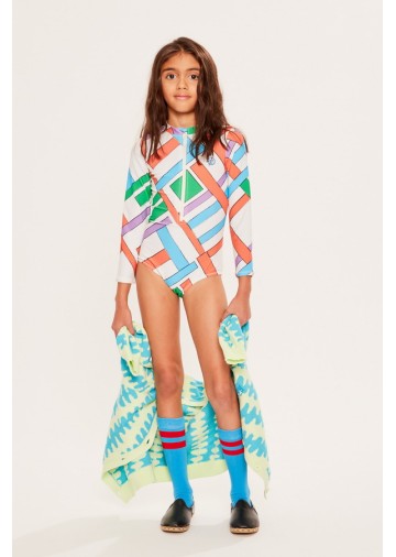 Cloud Long Sleeve Swimsuit