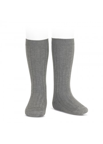 Basic Rib Knee High Socks