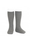Basic Rib Knee High Socks