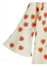 Outlined Hearts AOP Trumpet Sleeve Top