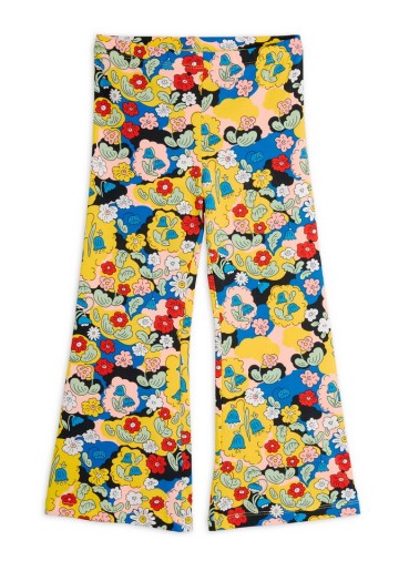Flowers AOP Flared Trousers