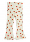 Outlined Hearts AOP Flared Trousers