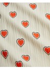 Outlined Hearts AOP Flared Trousers