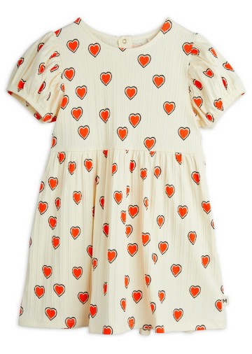 Outlined Hearts AOP SS Dress