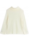 Modal Rib Turtleneck LS Tee