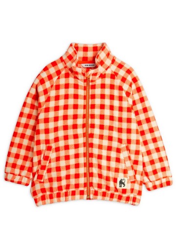 Gingham AOP Fleece Jacket