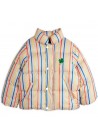 Clover Emb Stripe City Puffer Jacket