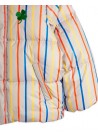 Clover Emb Stripe City Puffer Jacket