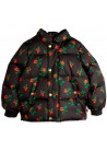 Lingonberries AOP Hooded Puffer Jacket