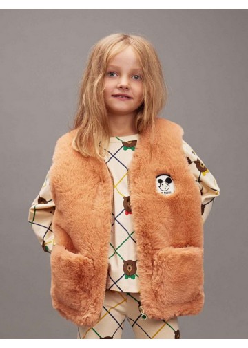 Ritzratz Patch Faux Fur Vest