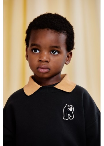 Panther Patch Collar Sweatshirt