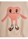 Heart In Shoes Chenille Sweatshirt