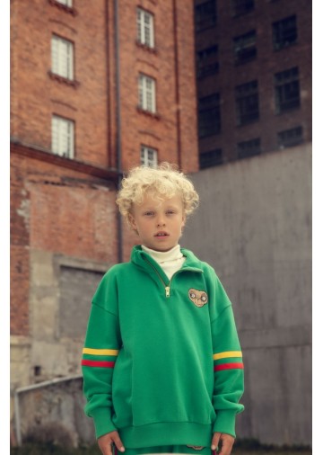 E.T. Emb Half Zip Sweatshirt