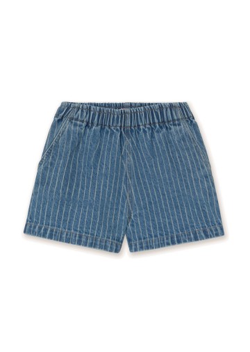 Stripes Denim Shorts
