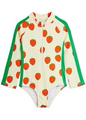 Strawberries AOP LS UV Swimsuit