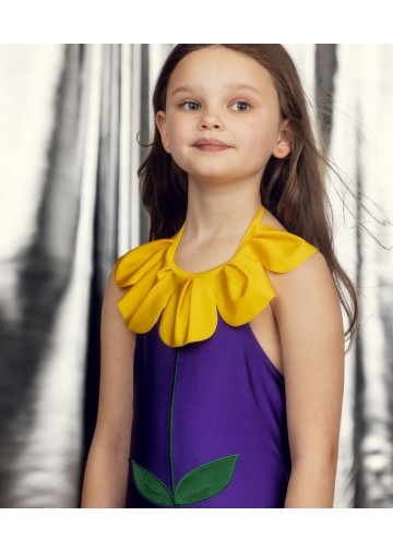 Flower Halterneck Swimsuit