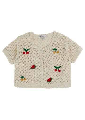 Cardigan Crochet Fruits
