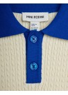 Cable Knit Polo Shirt