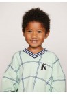 Check AOP Panther Patch Sweatshirt