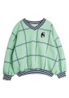 Check AOP Panther Patch Sweatshirt