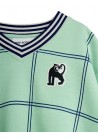 Check AOP Panther Patch Sweatshirt