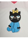 Cat V-neck SP SS Tee