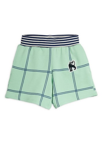 Check AOP Panther Patch Sweatshorts