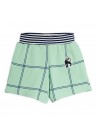 Check AOP Panther Patch Sweatshorts
