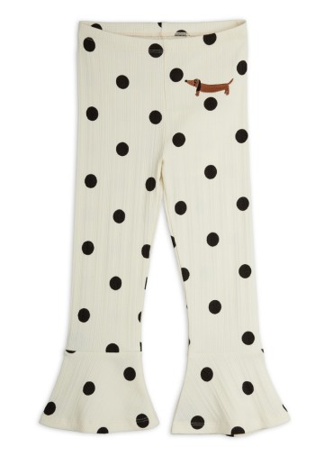 Dots AOP Dog Flared Trousers