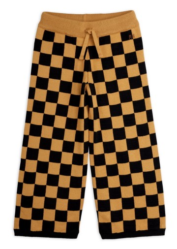 Chess Check Knitted Trousers