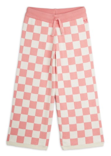 Chess Check Knitted Trousers