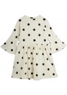 Dots AOP Dog Trumpet Sleeve Dress